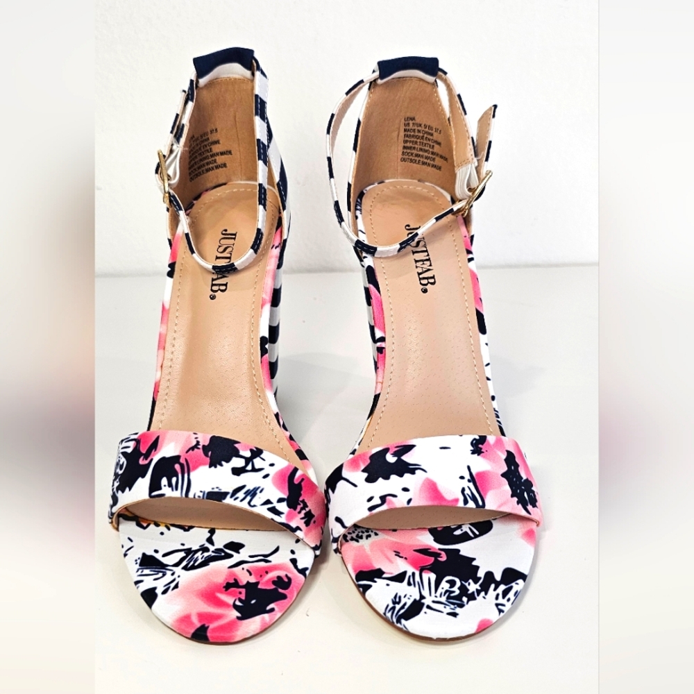 JustFab Lena Heeled Sandal Women's Size 7
